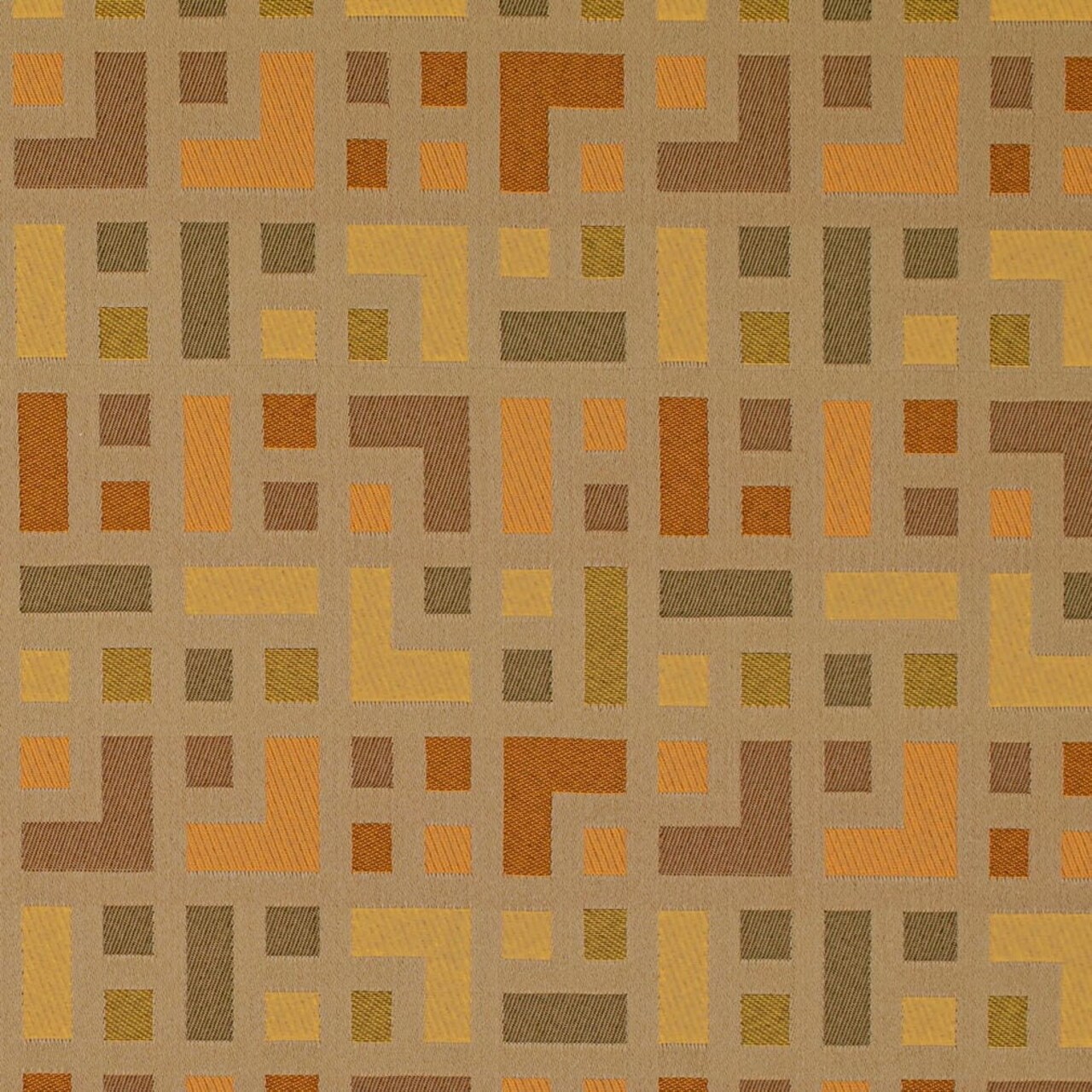 Mustard - Gold & Yellow Abstract & Geometric Upholstery Fabric 54 Inches"